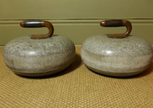 Pair of 19th C Curling Stones