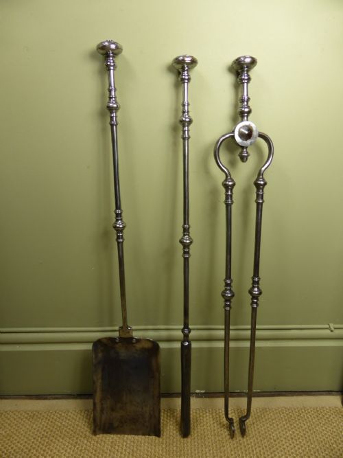 Set of George III Steel Fire Tools