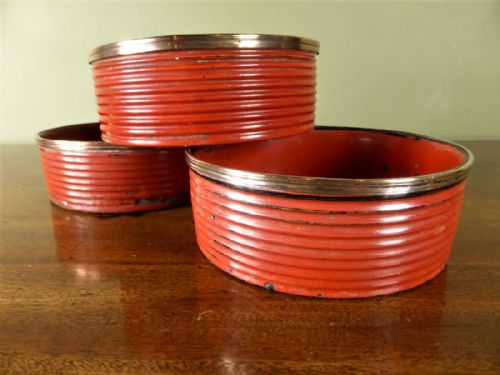 Set of Regency Papier Mache Decanter Coasters
