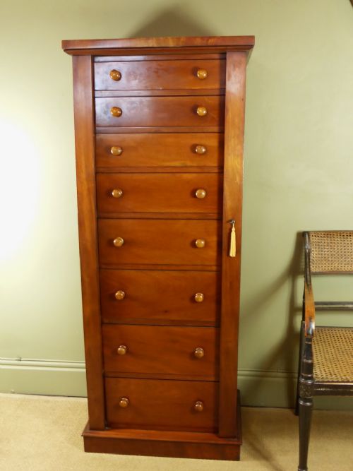 Tall 19th C Wellington Chest