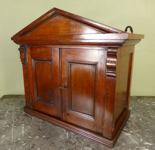19th C Mahogany Architectural Cabinet