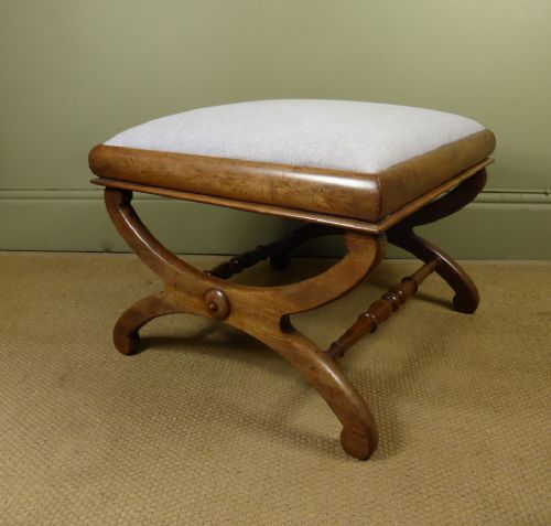 William IV Walnut Stool