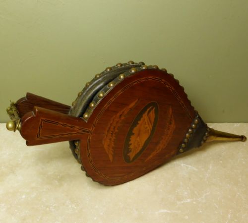 Late 18th C Inlaid Fire Bellows