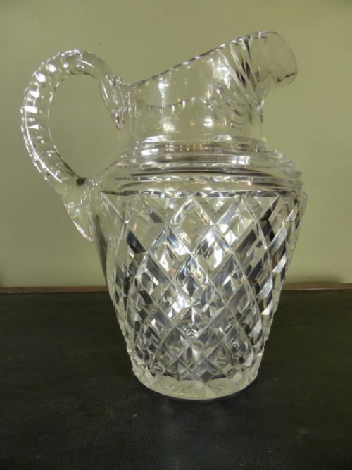 19th C Cut Glass Water Jug