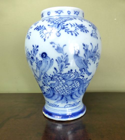 18th C Delft Vase