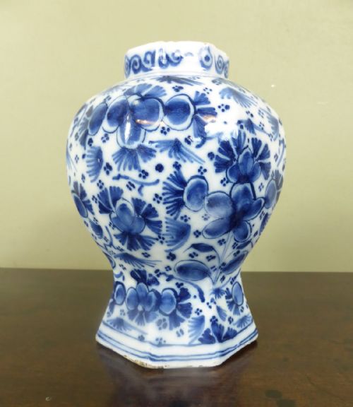 18th C Delft Vase