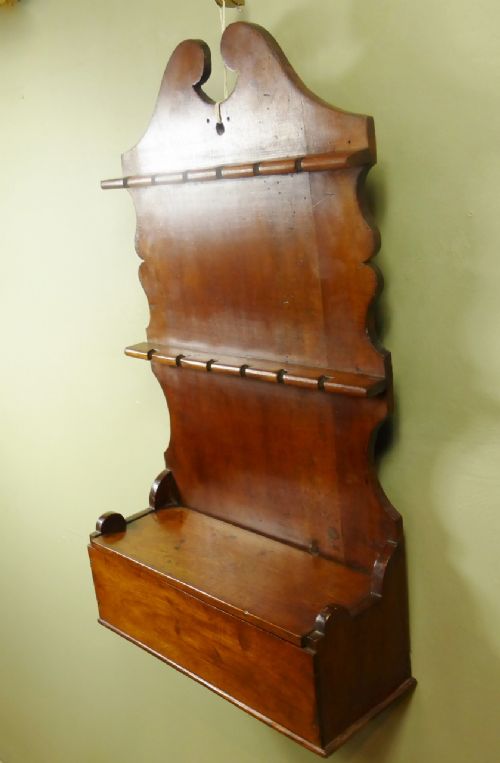 18th C Alder Wood Spoon Rack