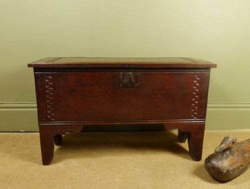 18th C Oak Childs Coffer/sword Chest