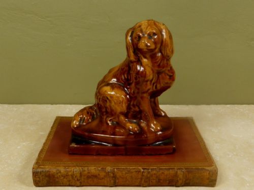 19th C Treacle Glazed Spaniel