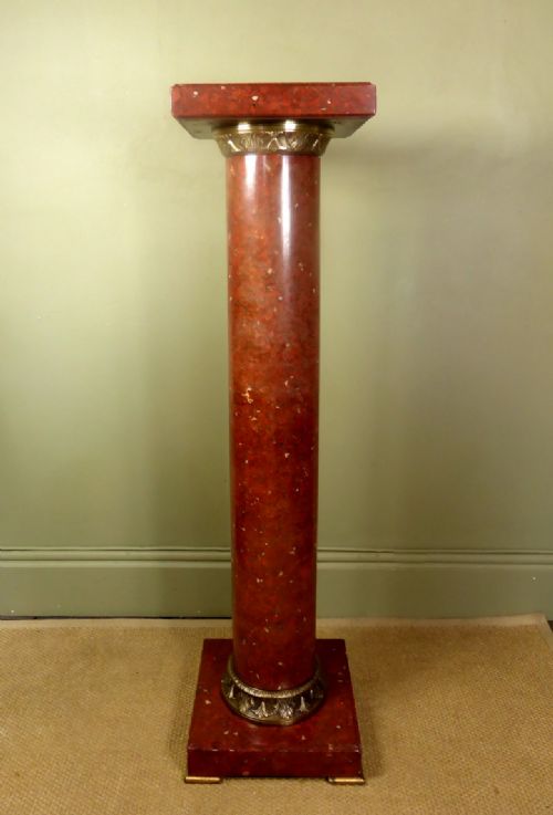 19th C Marble Pedestal