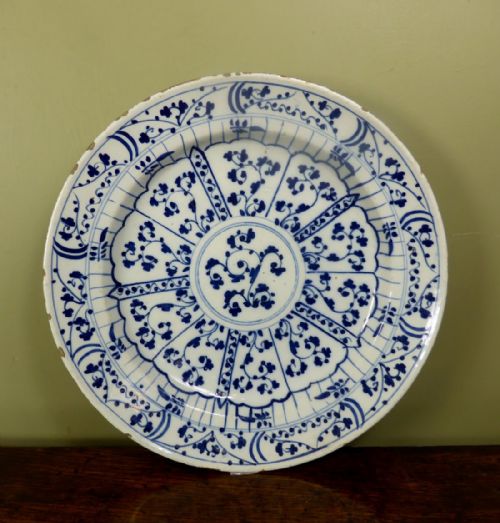 18th C Delft Charger