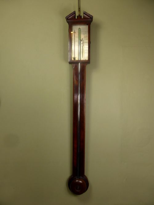 A George III Mahogany Stick Barometer
