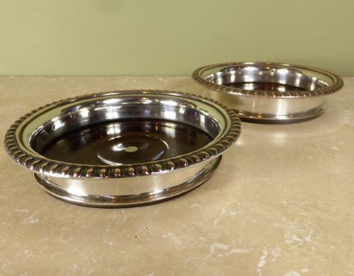 Pair of Silver Plated Coasters