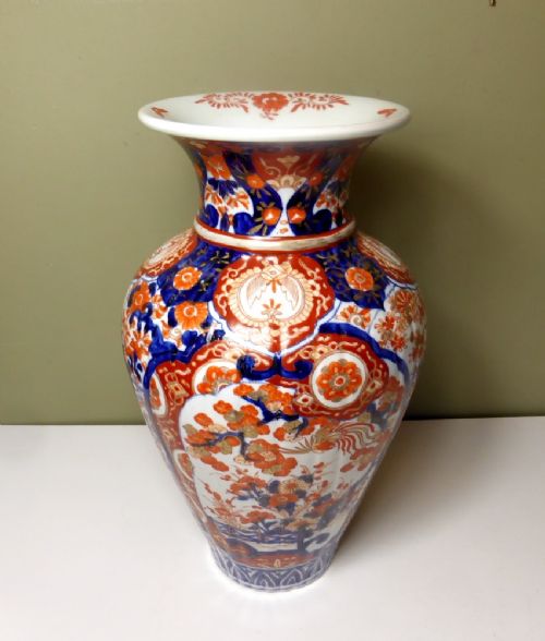 Large 19th C Imari Vase