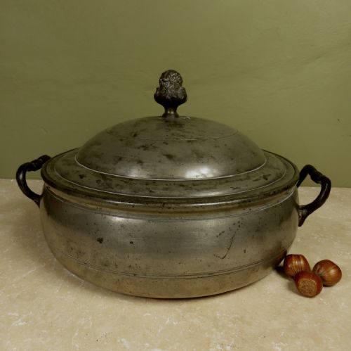 18th C Pewter Tureen