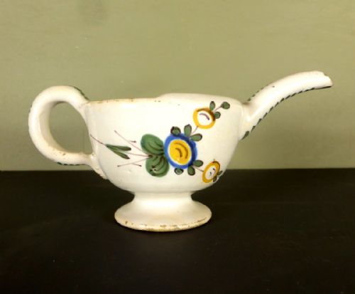 18th C Tin Glaze Posset Pot