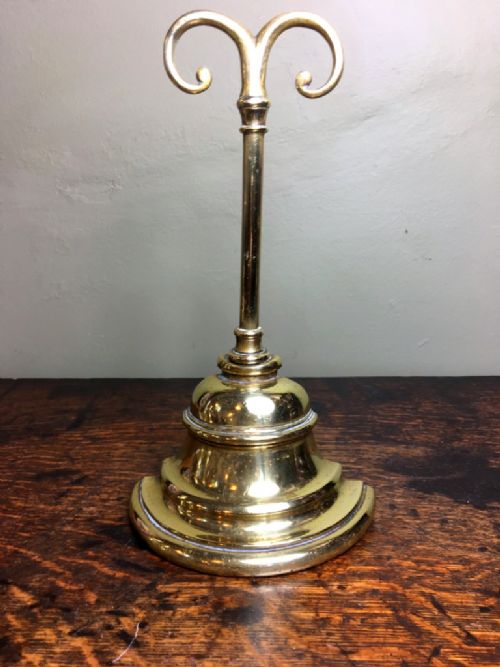 19th C Brass Door Stop