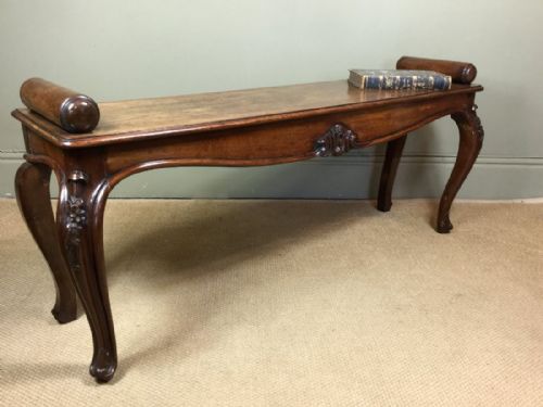 19th C Mahogany Hall B Ench