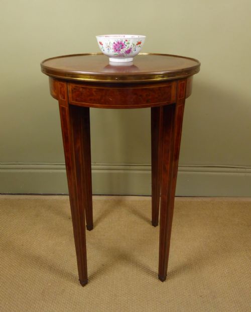 19th C Burr Yew Table