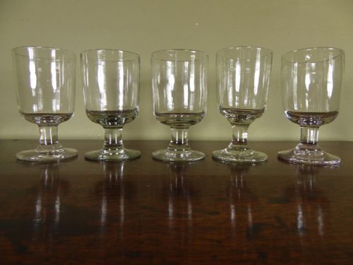 Set of 19th C Rummer Glasses
