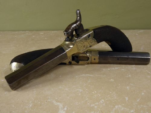 Pair of 19th C Percussion Pistols