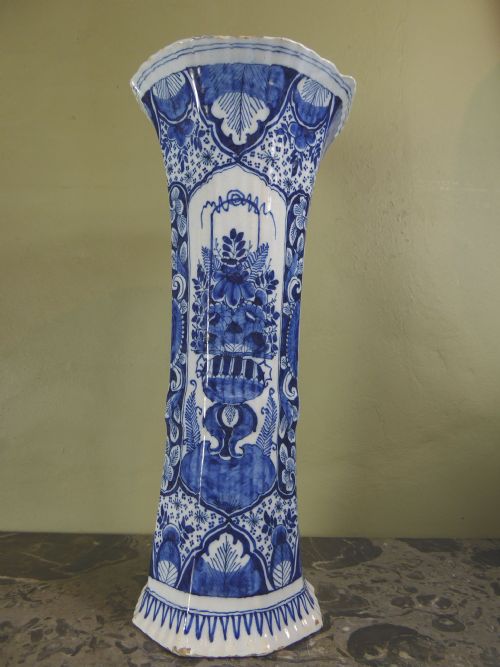 Large 18th C Delft Vase