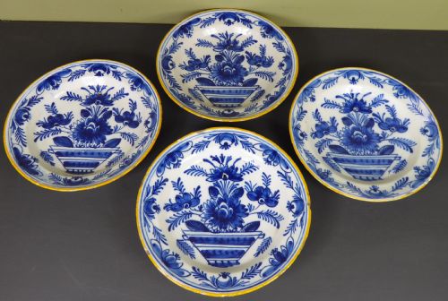 A Set of Four Late 18th C Delft Dishes