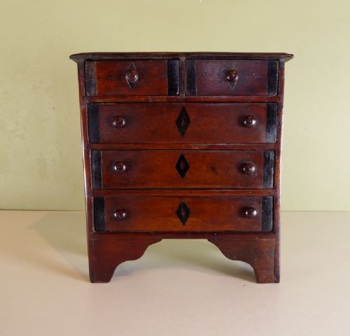 19th C Miniature Chest of Drawers