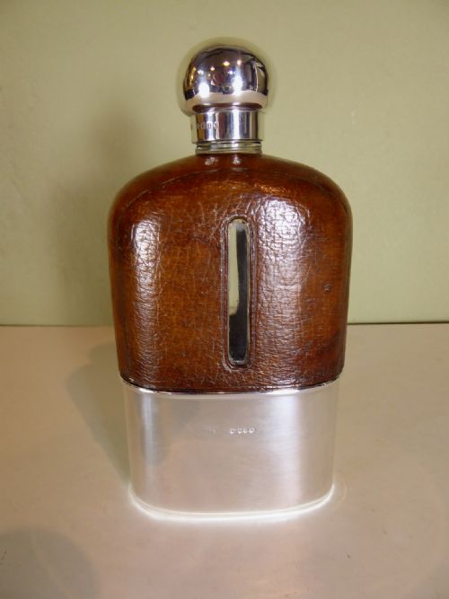 Silver Hip Flask London 1880
