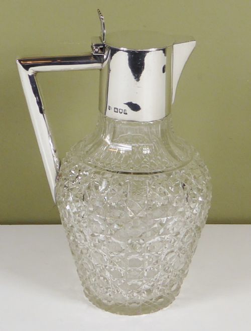 Silver Mounted Claret Jug 1901