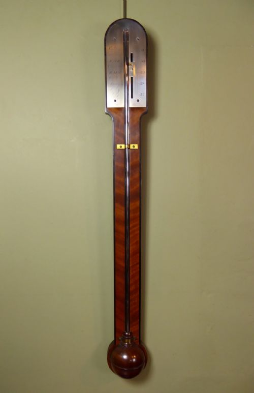 George III Mahogany Stick Barometer