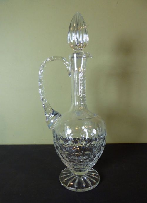 19th C Cut Glass Crystal Carafe