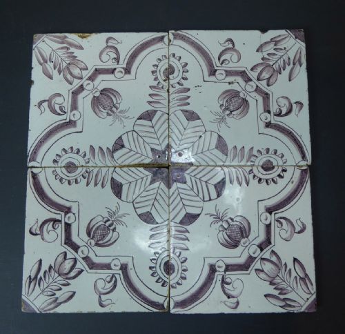 18th C Delft Tile Picture