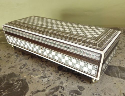 19th C Inlaid Mother of Pearl Box