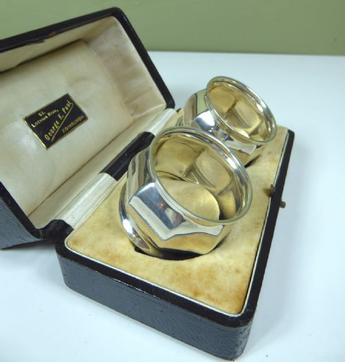 Pair of Silver Napkin Rings