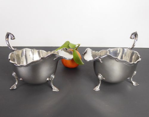 Silver Sauce Boats Birmingham 1927