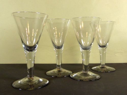 Very Large 18th C Wine Glasses