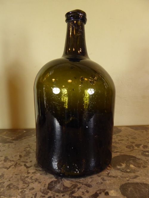 Large 18th C Glass Bottle