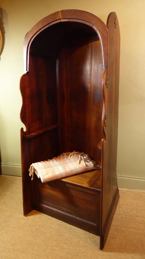 19th C Oak Porters Chair