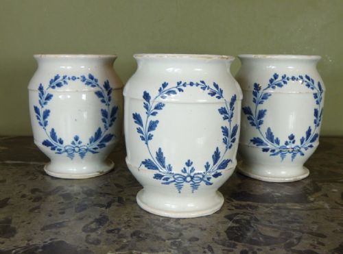 Set of 18th C Apothecary Jars
