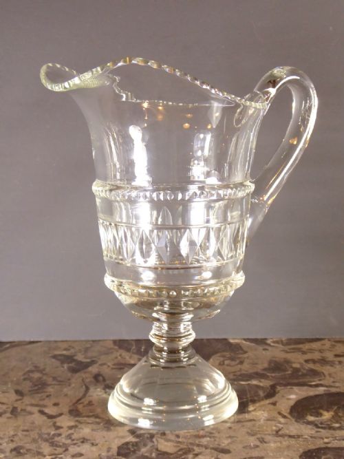 19th C Cut Glass Jug
