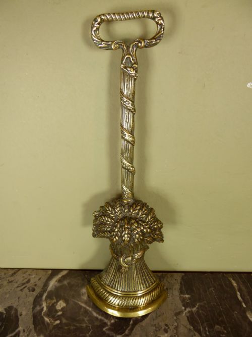 19th C Brass Door Stop