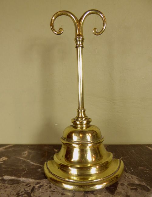 19th C Brass Door Stop
