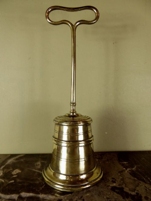 19th C Brass Door Stop