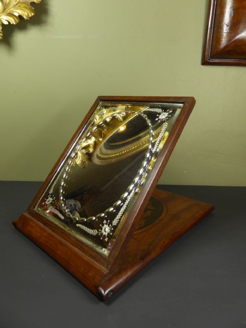 19th C Walnut Cased Mirror