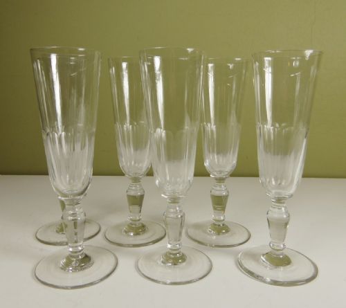 Set of Six Champagne Glasses