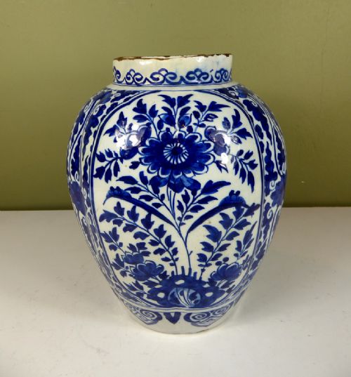 18th C Delft Vase