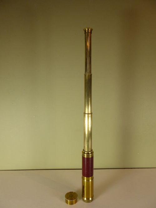19th C Brass Telescope