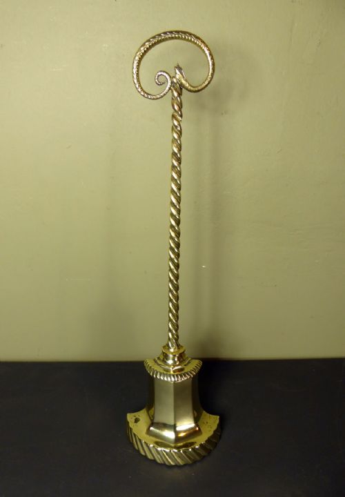 19th C Brass Door Stop