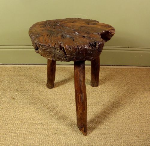 Early 19th C Primitive Stool
